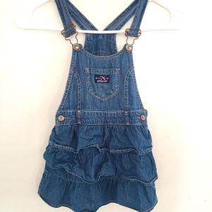 Girls 3T Denim overall dress